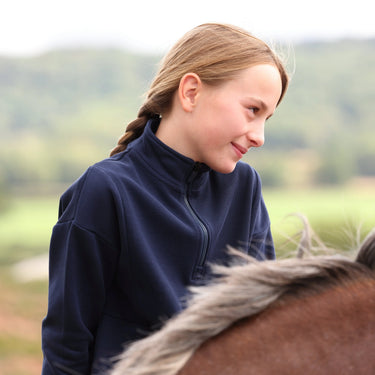 Shires Aubrion Midnight React Quarter Zip Sweater - Young Rider| Online For Equine