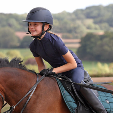 Shires Aubrion Midnight React Short Sleeve Base Layer - Young Rider| Online For Equine