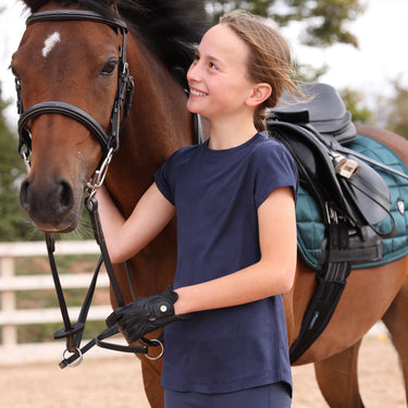 Shires Aubrion Midnight React Tech T-Shirt - Young Rider| Online For Equine