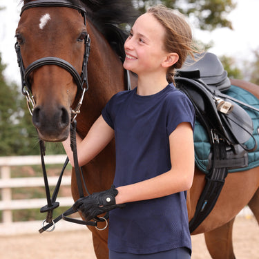 Shires Aubrion Midnight React Tech T-Shirt - Young Rider| Online For Equine