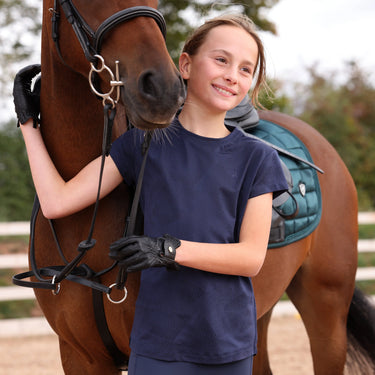 Shires Aubrion Midnight React Tech T-Shirt - Young Rider| Online For Equine