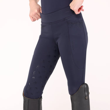Shires Aubrion Navy Optima GX Riding Tights - Young Rider| Online For Equine