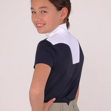 Shires Aubrion Navy Optima MX Show Shirt - Young Rider| Online For Equine