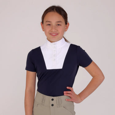 Shires Aubrion Navy Optima MX Show Shirt - Young Rider| Online For Equine