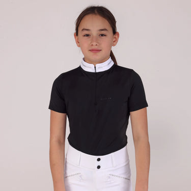Shires Aubrion Optima Black LX Show Shirt - Young Rider| Online For Equine