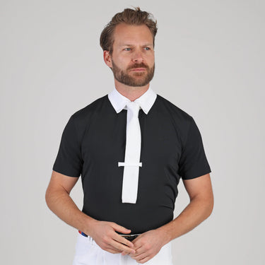 Shires Aubrion Optima Black MX Button Show Shirt - Mens| Online For Equine