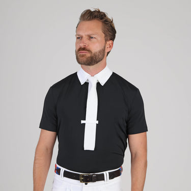Shires Aubrion Optima Black MX Button Show Shirt - Mens| Online For Equine