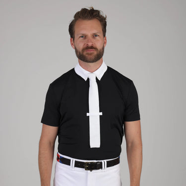Shires Aubrion Optima Black MX Zip Show Shirt - Mens| Online For Equine