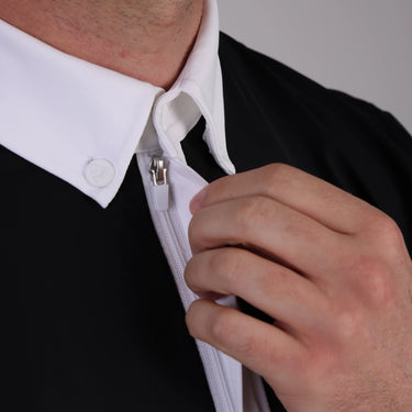 Shires Aubrion Optima Black MX Zip Show Shirt - Mens| Online For Equine