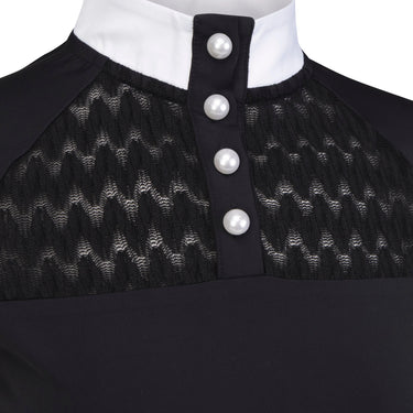 Shires Aubrion Optima Black VX Show Shirt - Young Rider| Online For Equine