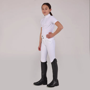 Shires Aubrion Optima LX Breeches - Young Rider- White| Online For Equine