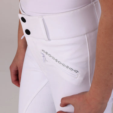 Shires Aubrion Optima LX Breeches - Young Rider- White| Online For Equine