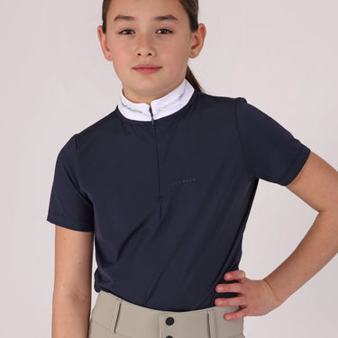Shires Aubrion Optima Navy LX Show Shirt - Young Rider| Online For Equine