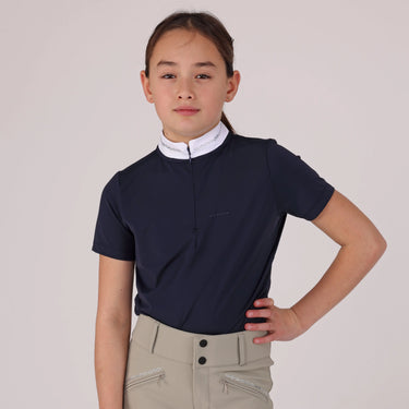 Shires Aubrion Optima Navy LX Show Shirt - Young Rider| Online For Equine