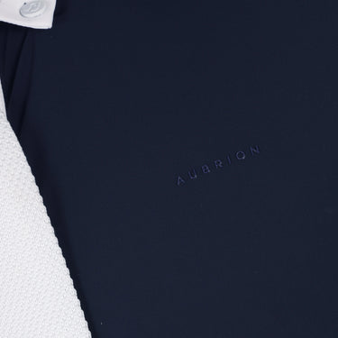 Shires Aubrion Optima Navy MX Button Show Shirt - Mens| Online For Equine