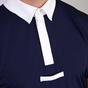 Shires Aubrion Optima Navy MX Zip Show Shirt - Mens| Online For Equine