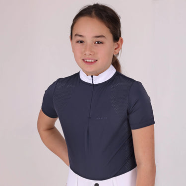 Shires Aubrion Optima Navy QX Show Shirt - Young Rider| Online For Equine