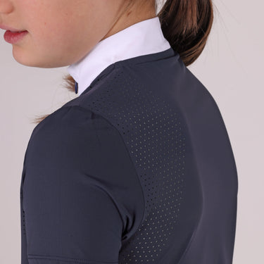 Shires Aubrion Optima Navy QX Show Shirt - Young Rider| Online For Equine