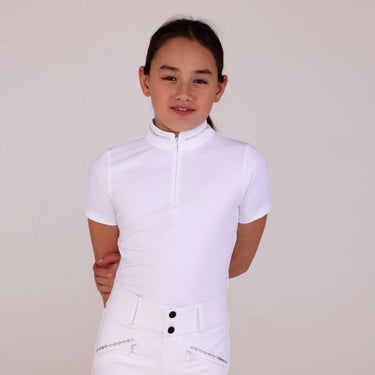 Shires Aubrion Optima White LX Show Shirt - Young Rider| Online For Equine