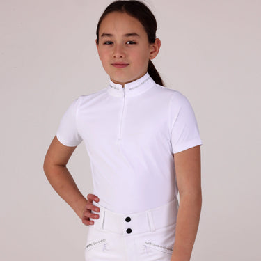 Shires Aubrion Optima White LX Show Shirt - Young Rider| Online For Equine