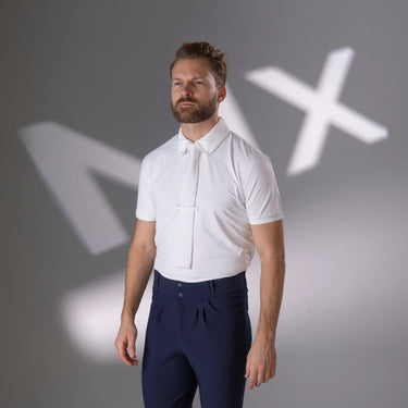 Shires Aubrion Optima White MX Button Show Shirt - Mens| Online For Equine