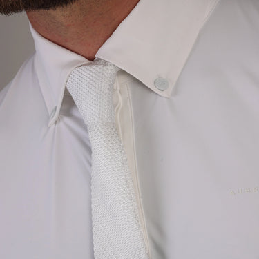 Shires Aubrion Optima White MX Button Show Shirt - Mens| Online For Equine