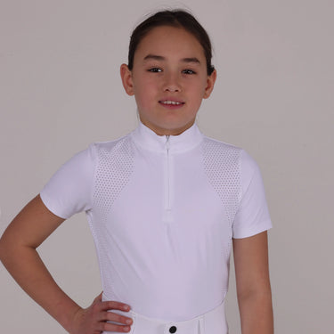 Shires Aubrion Optima White QX Show Shirt - Young Rider| Online For Equine