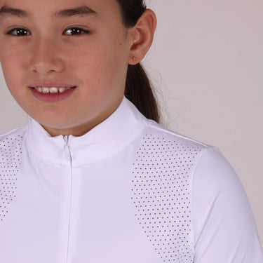 Shires Aubrion Optima White QX Show Shirt - Young Rider| Online For Equine
