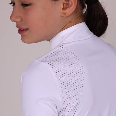 Shires Aubrion Optima White QX Show Shirt - Young Rider| Online For Equine