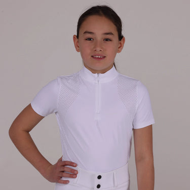 Shires Aubrion Optima White QX Show Shirt - Young Rider| Online For Equine