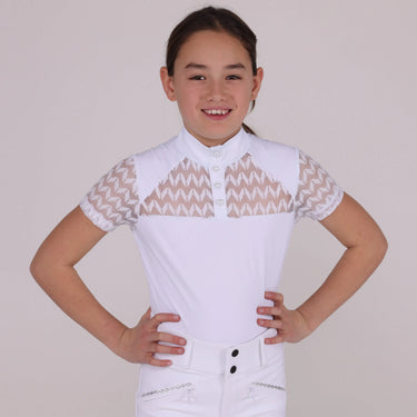 Shires Aubrion Optima White VX Show Shirt - Young Rider| Online For Equine