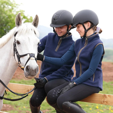 Shires Aubrion Original Half Zip Fleece - Young Rider Navy| Online For Equine