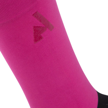 Shires Aubrion React Performance Socks - Young Rider Fuchsia