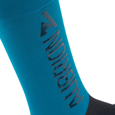 Shires Aubrion React Performance Socks - Young Rider Kingfisher| Online For Equine