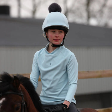 Shires Aubrion React Relaxed Base Layer- Young Rider Arctic Blue| Online For Equine