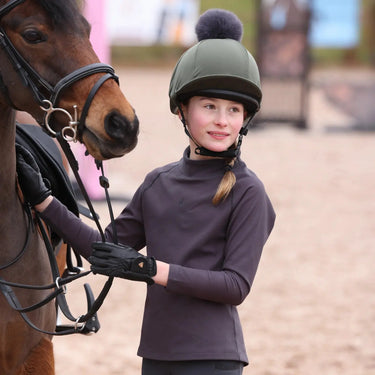 Shires Aubrion React Relaxed Base Layer- Young Rider Charcoal| Online For Equine