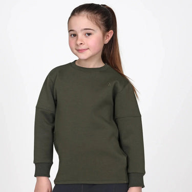 Shires Aubrion React Sweatshirt- Young Rider Khaki| Online For Equine