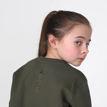 Shires Aubrion React Sweatshirt- Young Rider Khaki| Online For Equine