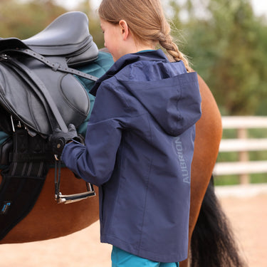 Shires Aubrion React Waterproof Coat - Young Rider Midnight