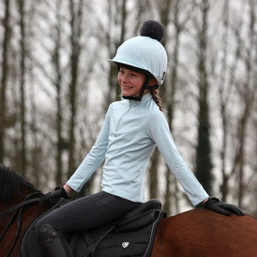 Shires Aubrion React Winter Base Layer - Young Rider Arctic Blue| Online For Equine