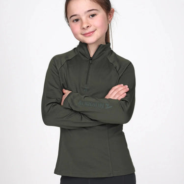 Shires Aubrion React Winter Base Layer - Young Rider Khaki| Online For Equine
