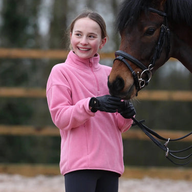 Shires Aubrion React Winter Fleece- Young Rider Candy Floss| Online For Equine