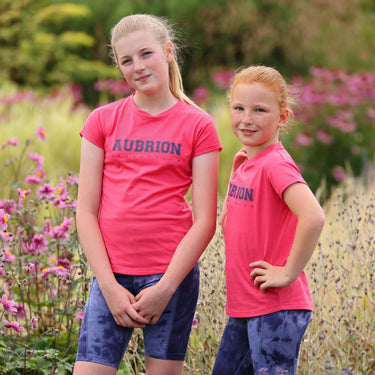 Buy Shires Aubrion Repose Young Rider Coral T-Shirt| Online for Equine