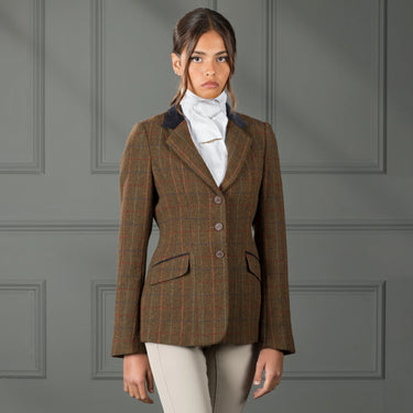 Shires Aubrion Rust Check Saratoga Tweed Show Jacket| Online For Equine