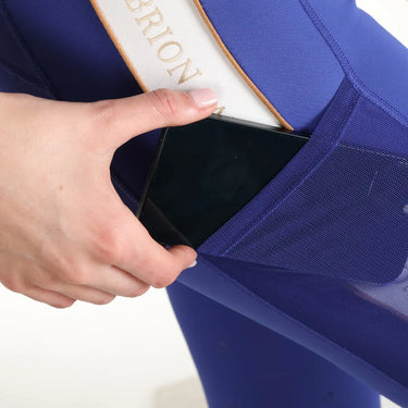 Buy Shires Aubrion Team Shield Blue Riding Tights| Online for Equine