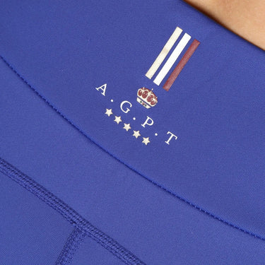 Buy Shires Aubrion Team Shield Blue Riding Tights| Online for Equine