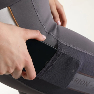 Buy Shires Aubrion Team Shield Grey Riding Tights| Online for Equine