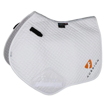 Buy Shires Aubrion White Branded Jump Saddlecloth| Online for Equine