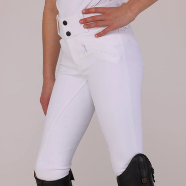 Shires Aubrion White Optima GX Breeches - Young Rider| Online For Equine