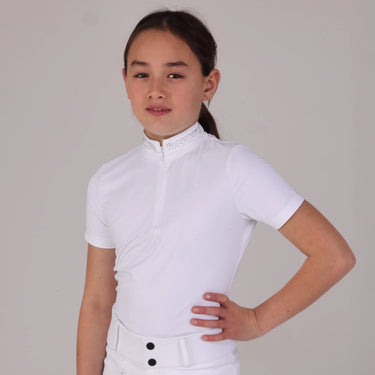 Shires Aubrion White Optima GX Show Shirt - Young Rider| Online For Equine